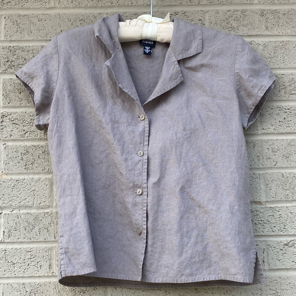 Eileen Fisher linen blouse